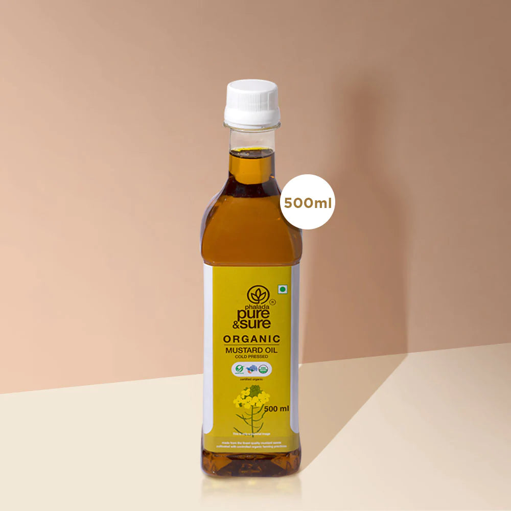 Mustard Oil | Cold Pressed – Organic – Indian – Pure and Sure – 500ml