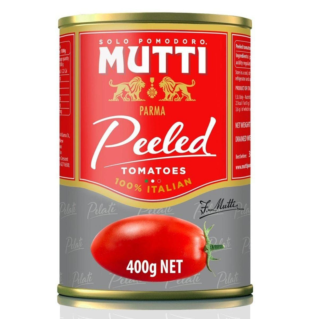 Tomato Puree | Peeled Tomatoes - 100% Italian - Mutti - 400gm