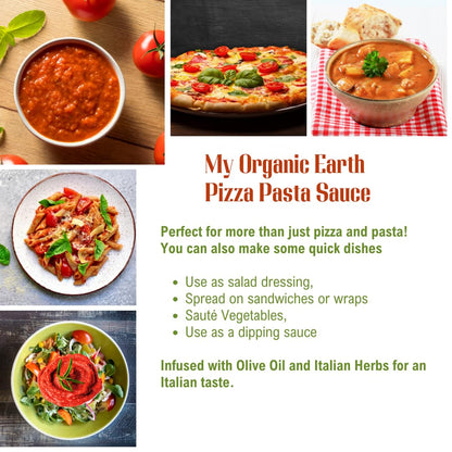 Pizza Pasta Sauce - Organic - Chemical Free, No Added Sweeteners, Preservatives, Synthetic Colours &amp; Essence - My Organic Earth - 300gm