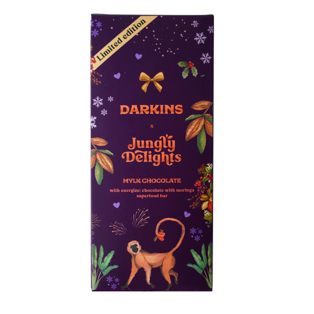 Mylk Chocolate | (With Energize Chocolate With Moringa Superfood Bar) – Bean To Bar – No Palm Oil – jungly Delights – 50gm