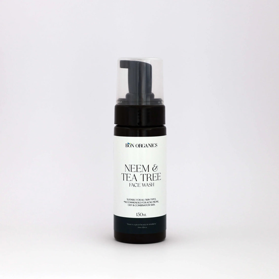 Face Wash | Neem &amp; Tea Tree  - Recommended For Acne Prone, Oily &amp; Combination skin - Bon Organics -  150ml