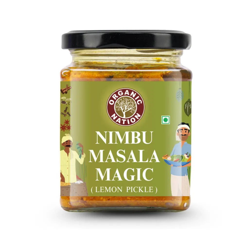 Pickle | (Lemon Pickle) -  Nimbu Masala Magic - Organic Nation - 250gm