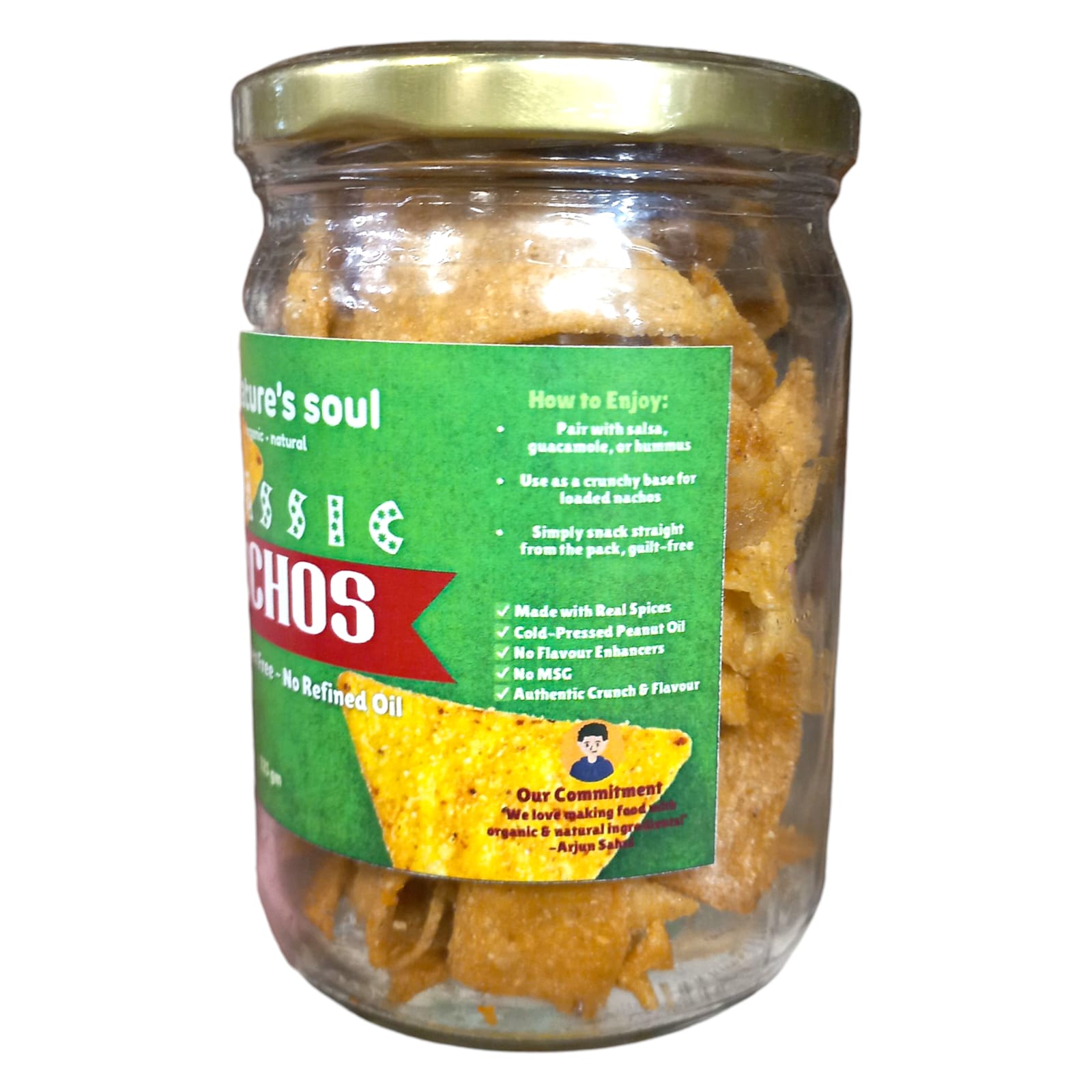 Nachos | Classic Nachos - Vegan, Gluten Free, No Refined Oil, MSG Free &amp; No Flavour Enhancers - Nature&