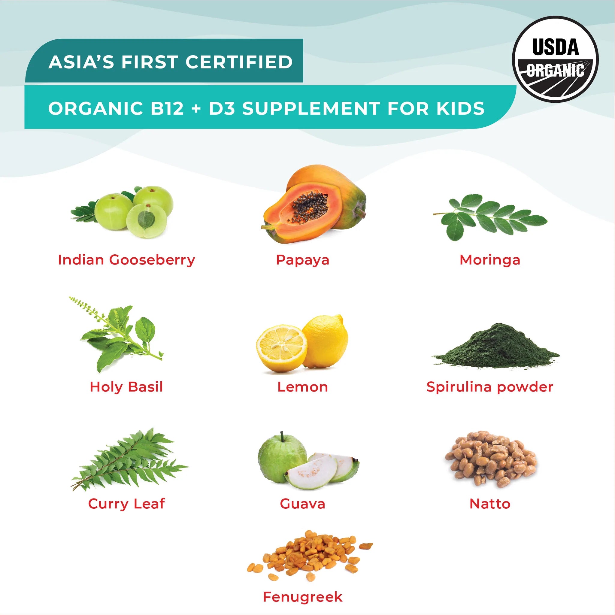 Natural B12+ D3 |  Disney - (Exotic Mango) - Melts For Kids - Age +6 – USDA Organic – Vegan, Gluten Free &amp;amp; Zero Sugar – Wellbeing Nutrition – 30 Strips