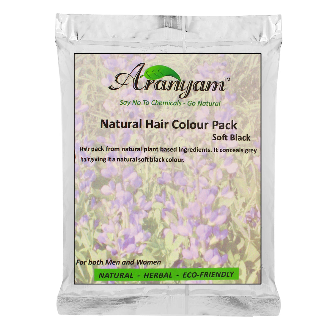 Natural Colour and Nourish Hair Pack - Soft Black – Eco Friendly - Aranyam – 200gm