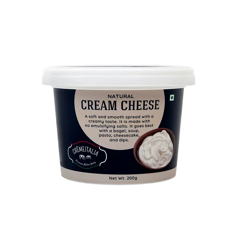 Cream Cheese | Natural - Indian - Pasteurized - Cremeitalia – 200gm