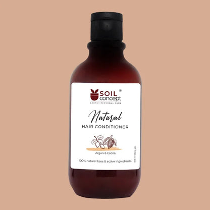 Conditioner | Hair Conditioner (Omega 3 &amp; Multi Vitamins) - Argan &amp; Cocoa - Natural - Cruelty Free &amp;amp; Paraben Free - Soil Concept - 280ml