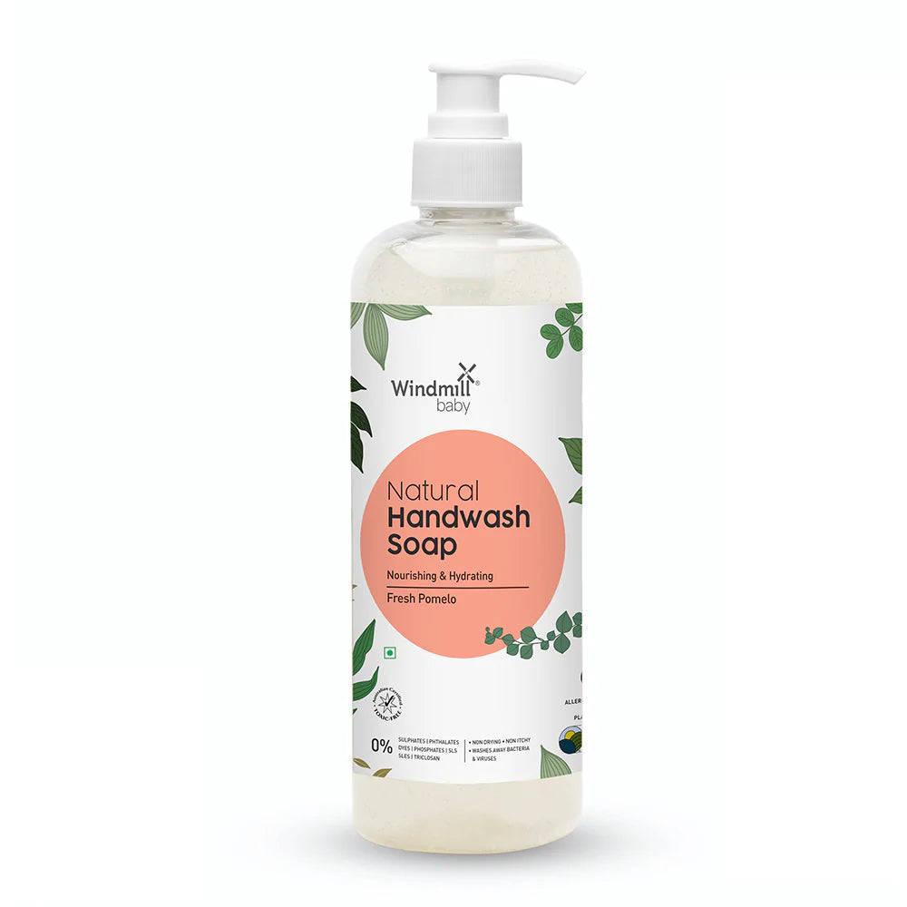 Natural Handwash Soap - Pomelo Fresh – Natural - Vegan &amp;amp; Cruelty Free - Windmill Baby – 450ml