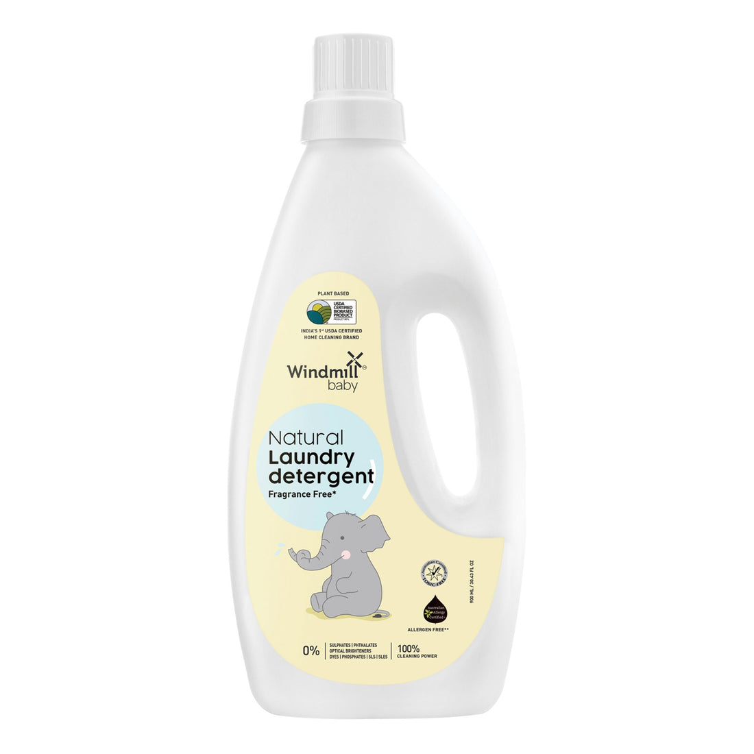Natural Laundry Detergent Fragrance Free - Windmill Baby - 900ml