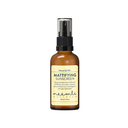 Natural Spf 30+ Mattifying Sunscreen – Cruelty Free - Neemli Naturals – 50ml