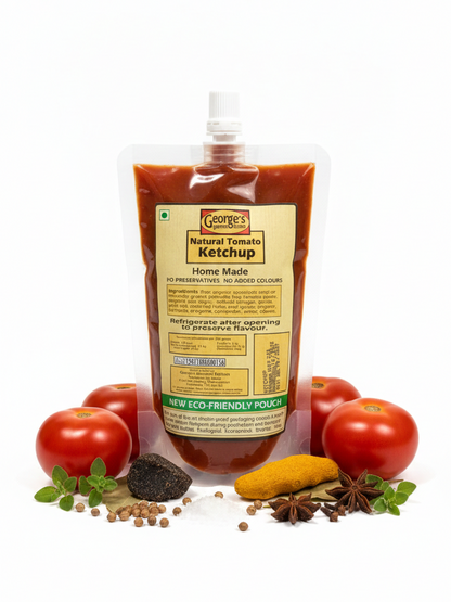 Ketchup| Natural Tomato Ketchup -Natural Ingredients- No Additives, No Preservatives &amp; No Added Colours - George&