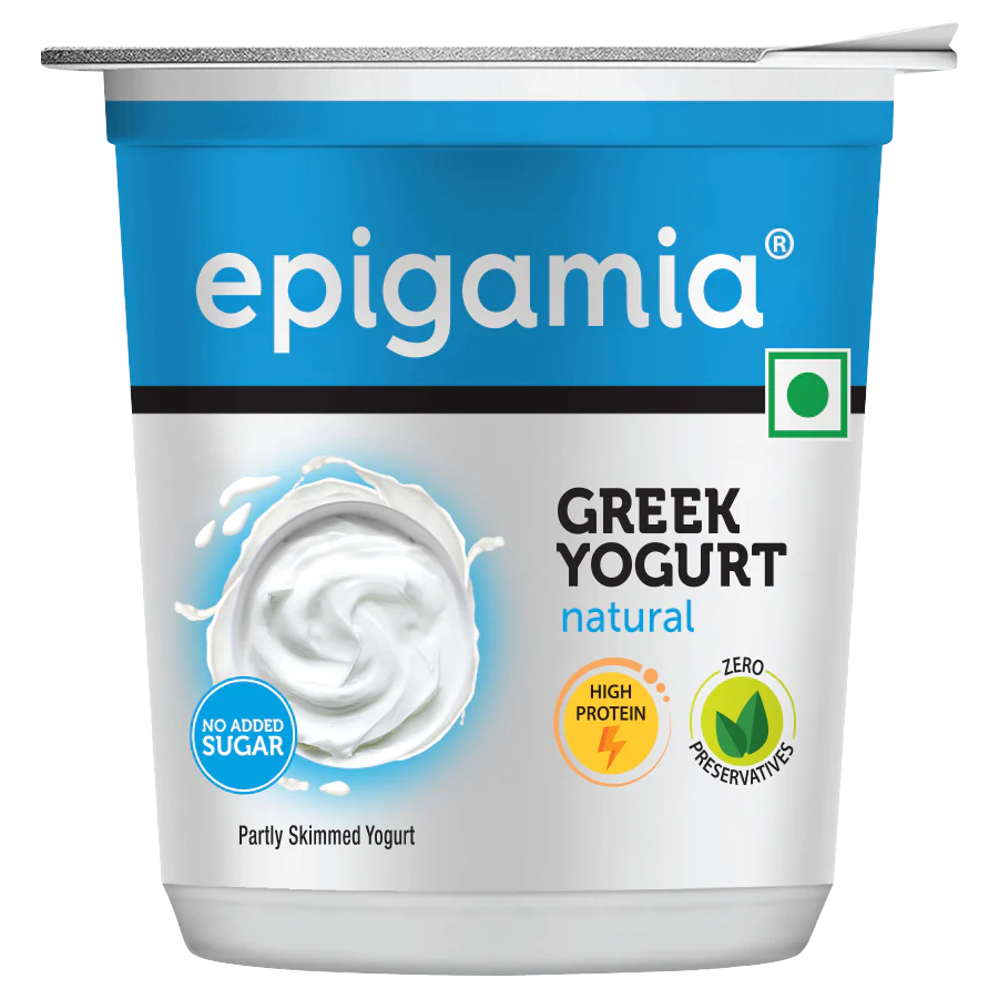 Yogurt |Natural Greek Yogurt - High In Protein & No Added Preservatives – Epigamia - 85gm