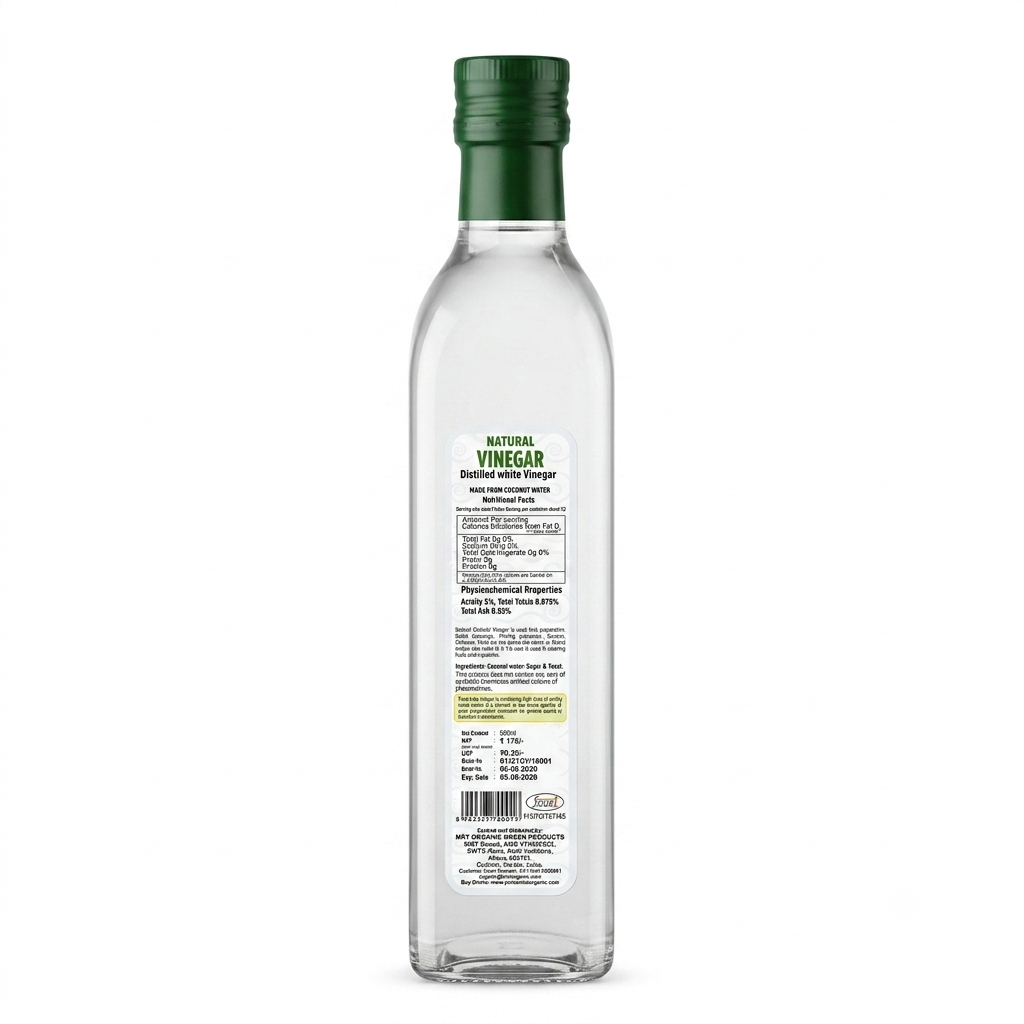 Natural Vinegar Coconut – No Added Sugar – MRT Organics – 500ml