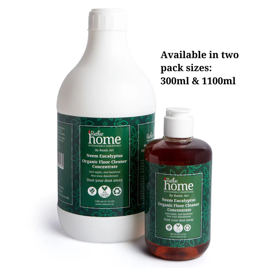 Neem Eucalyptus Floor Cleaner Organic Concentrate – Rustic Art – 1100gm