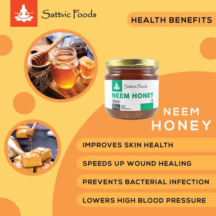Neem Honey | (Raw &amp; Unheated) - Sattvic Food - 300gm