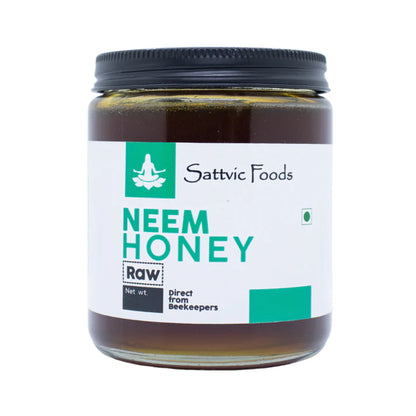 Neem Honey | (Raw &amp; Unheated) - Sattvic Food - 300gm