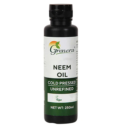 Neem Oil | Cold Pressed - Unrefined - For Skin And Massage Oil - Grenera - 250ml