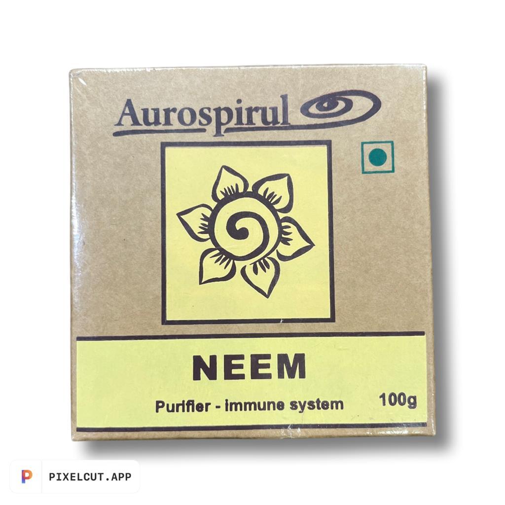 Neem Powder | (Purifier Immune System) - Anti Fungal &amp;amp; Blood Purifying Properties - Aurospirul - 100gm