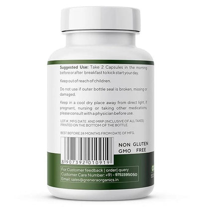 Capsules | Neem Capsules (500mg per Capsules) - Vegan, Gluten Free, Non Gmo, Preservatives Free &amp;amp; No Additives - Grenera – 90 Capsules