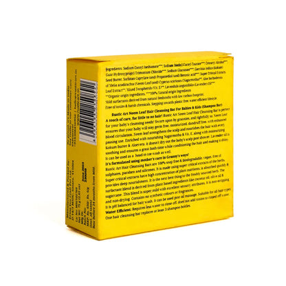 Shampoo | Neem Leaf Shampoo Bar For Babies &amp; Kids - Rustic Art - 75gm