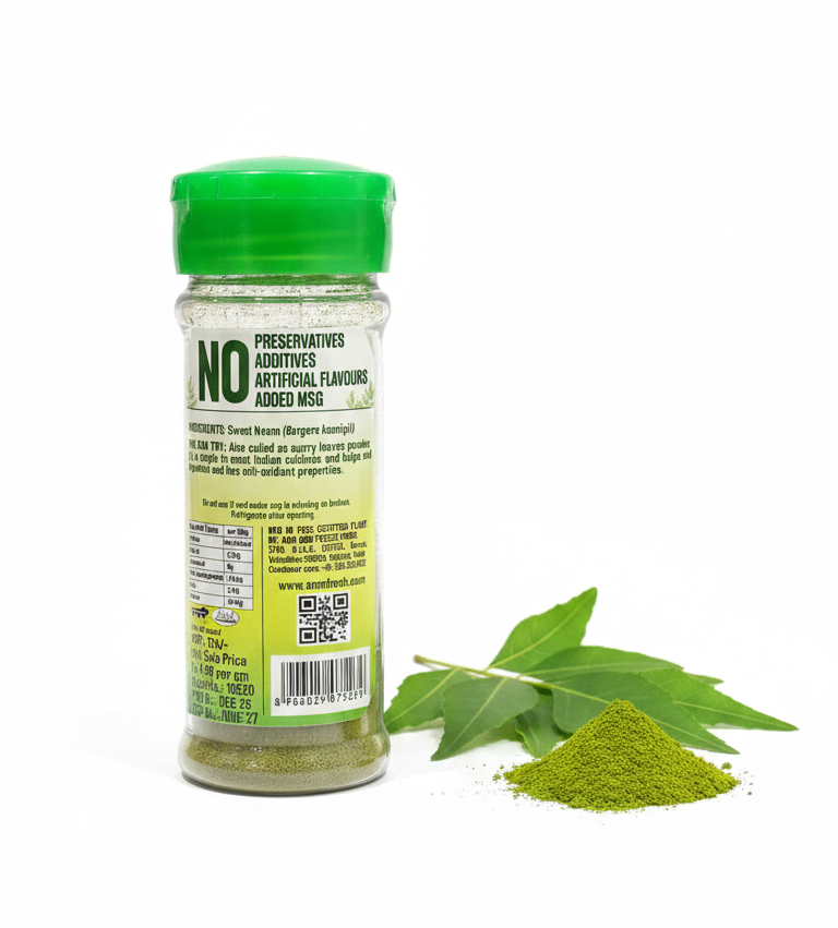 Seasoning | Sweet Neem Powder (Curry Leaf Powder) - 100% Pure &amp; Natural - Aum Fresh - 25gm