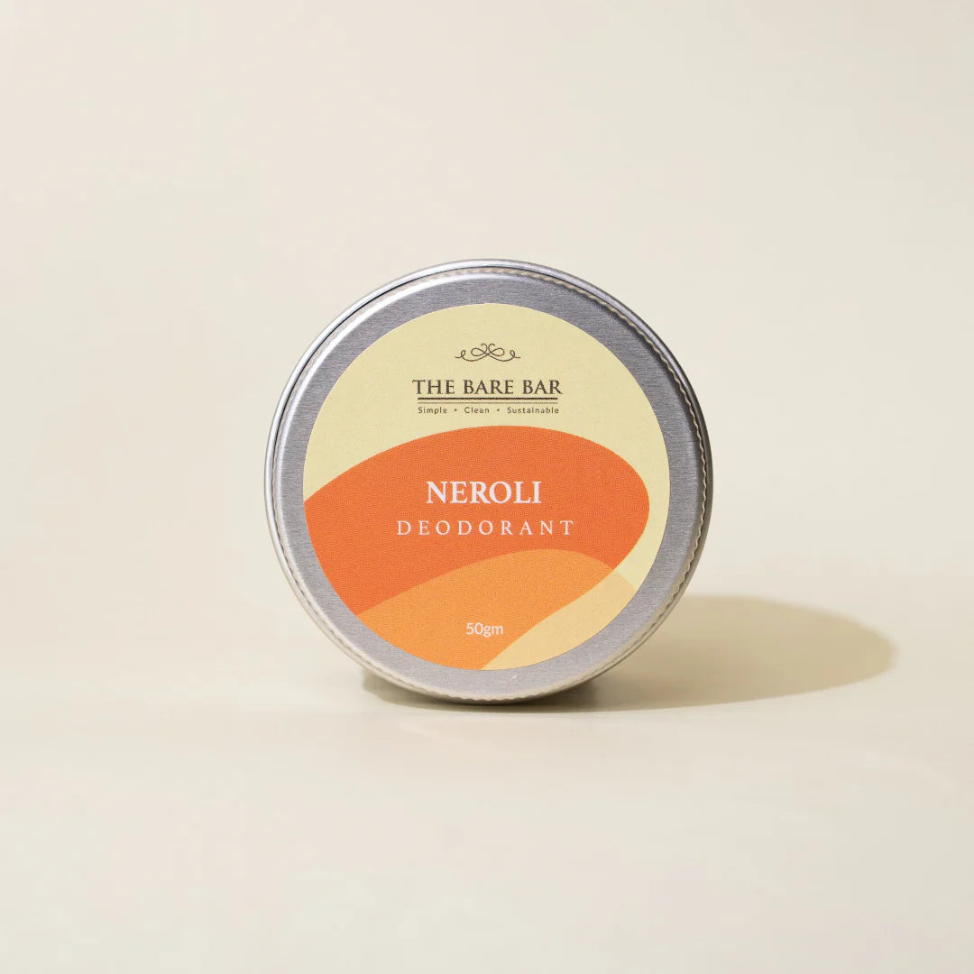 Deodorant | Neroli Deodorant - Vegan, No Artificial Fragrances, Paraben Free &amp; No Added Preservatives – The Bare Bar – 50gm