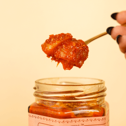 Pickle | Nimbu Ka Achaar - 100% Jain - Medium Spicy – No Added Preservatives, Flavour &amp;amp; No Added Sugar – Teen Peedhi – 200gm