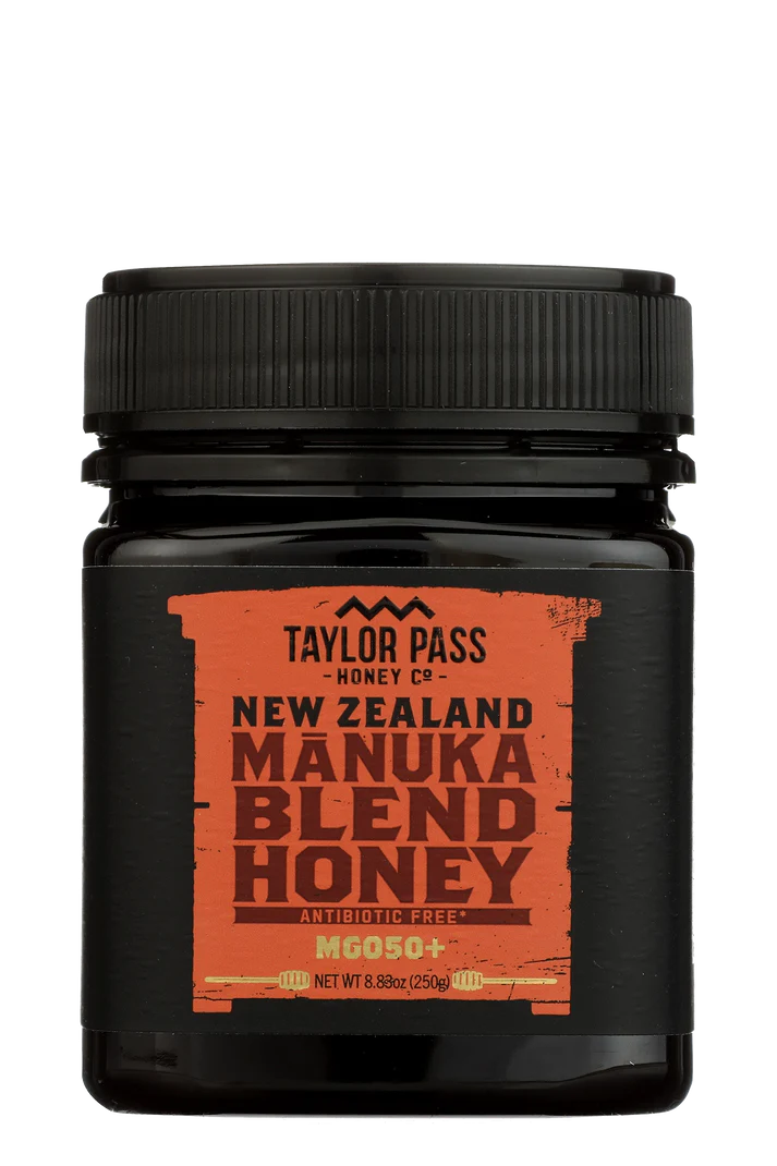 Honey | New Zealand Manuka Blend Honey - MG050 - Antibiotic Free - Taylor Pass Honey - 250gm