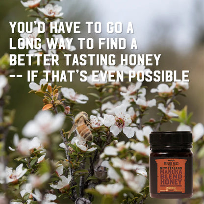Honey | New Zealand Manuka Blend Honey - MG050 - Antibiotic Free - Taylor Pass Honey - 250gm