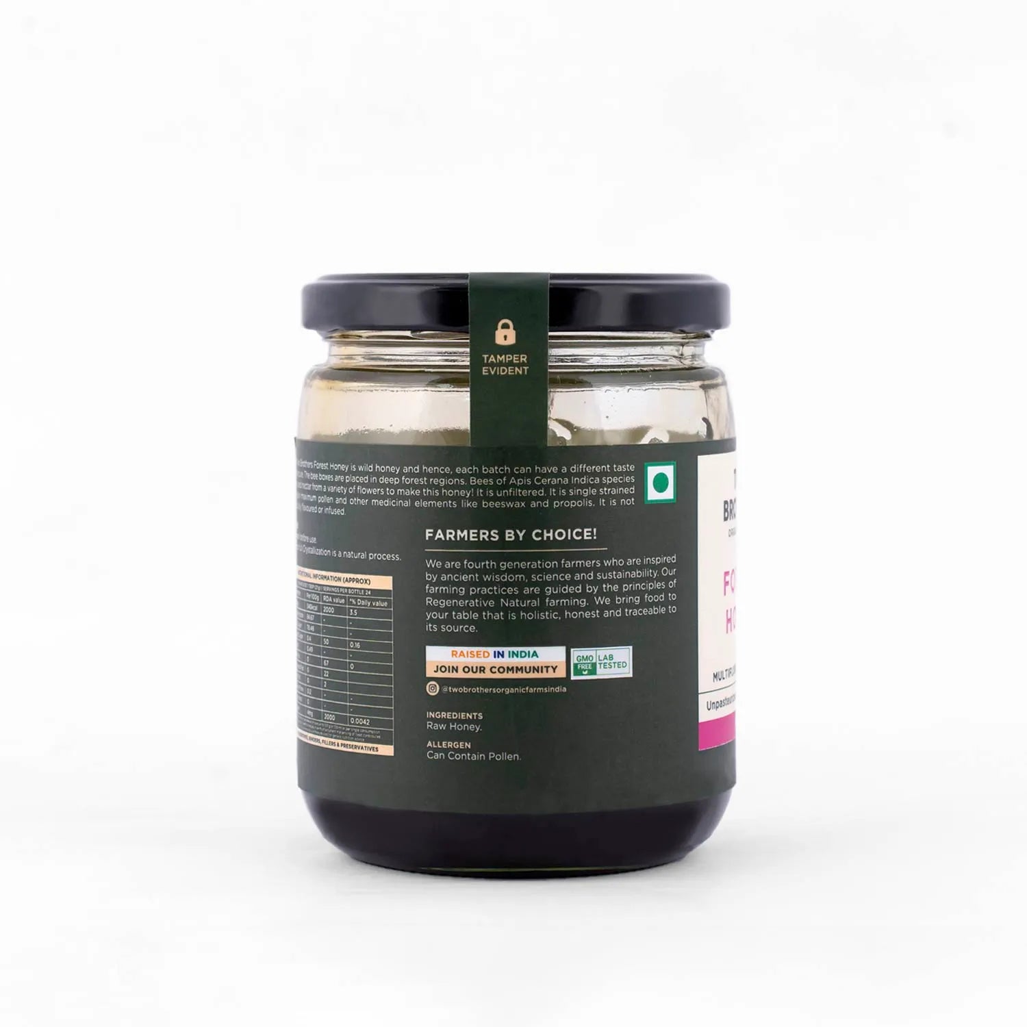 Honey | Forest Honey (Multifloral) - Unpasteurized - Unprocessed - High In Antioxidants &amp; No Artifical Flavours - Two Brothers - 350gm