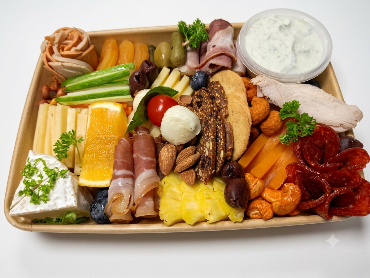 Non Veg Cheese Platter - Fresh - Made with Organic Ingredients - Box
