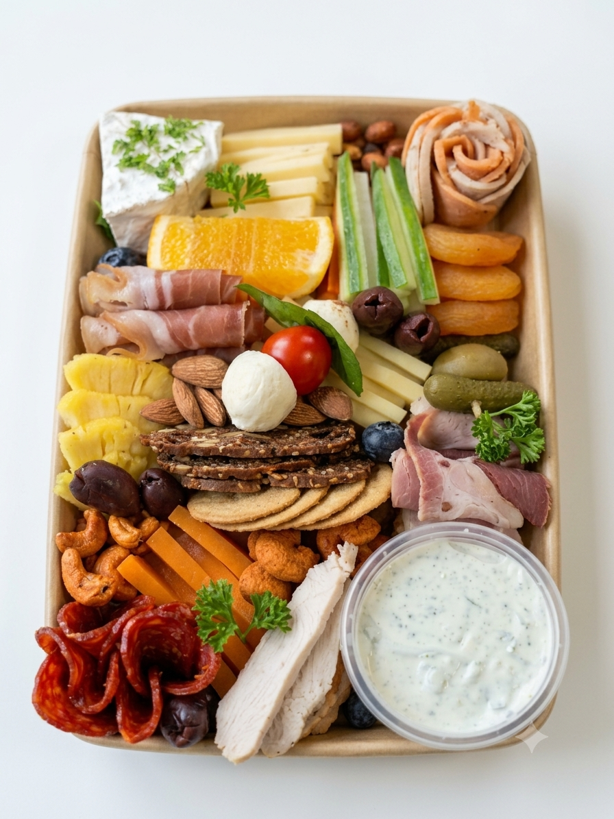 Non Veg Cheese Platter - Fresh - Made with Organic Ingredients - Box