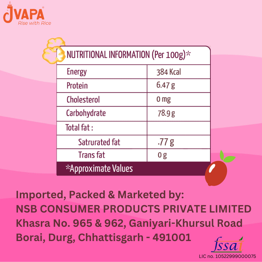 Noodles | Rice Stick (Original) – Round – Gluten Free, Non Gmo &amp;amp; No Trans Fat – Jvapa – 200gm