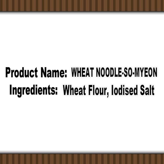 Noodles | So Myeon Wheat Noodles - Quality Thin Noodles , Whole Wheat - Imported from Korea - Bouncy &amp; Chewy Texture  – No artificial preservatives or Colors – Umai – 900gm