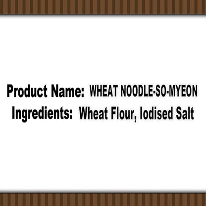 Noodles | So Myeon Wheat Noodles - Quality Thin Noodles , Whole Wheat - Imported from Korea - Bouncy &amp; Chewy Texture  – No artificial preservatives or Colors – Umai – 900gm