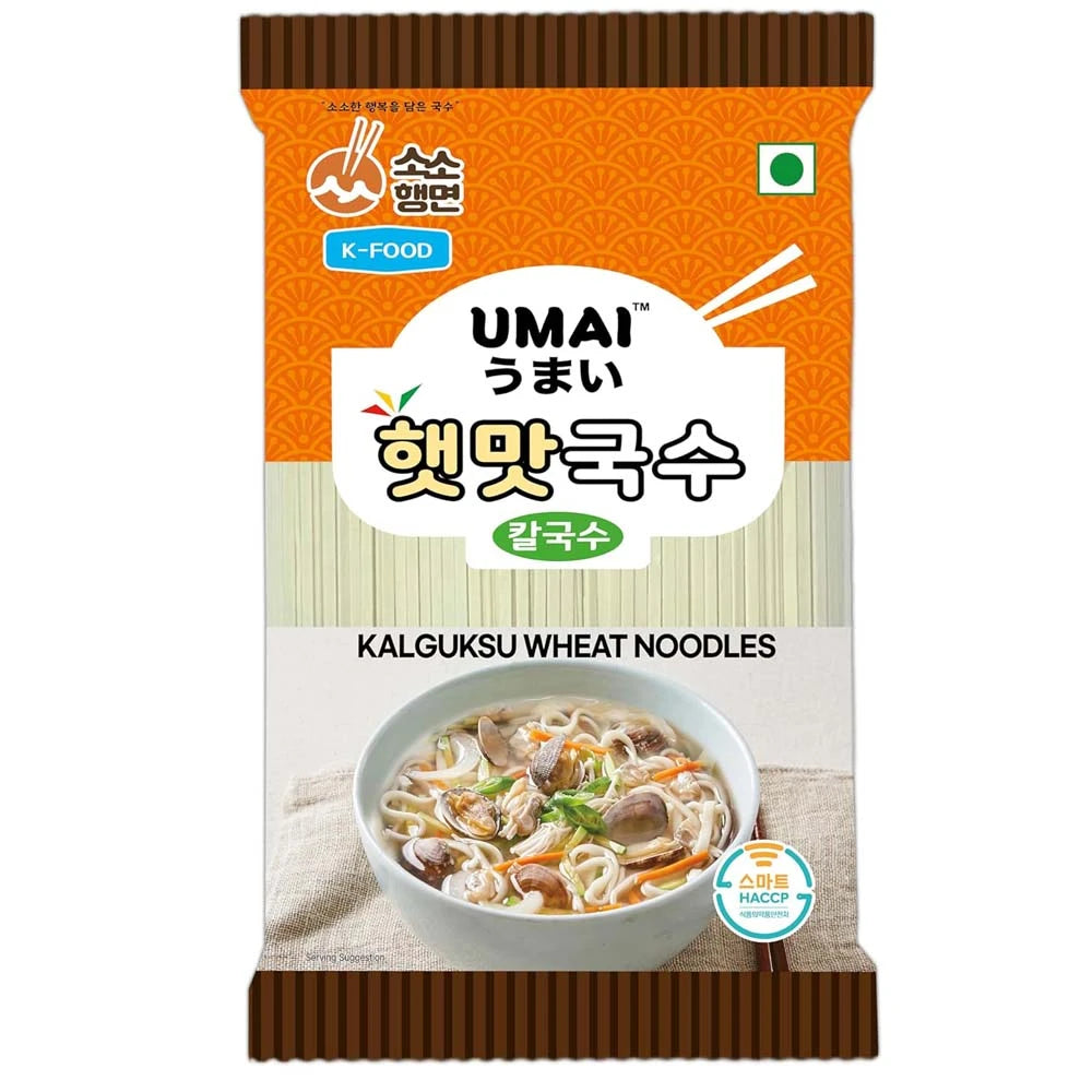 Noodles | Kalguksu Noodles  - Simple, Clean Ingredients – No artificial preservatives or Colors – Umai – 900gm