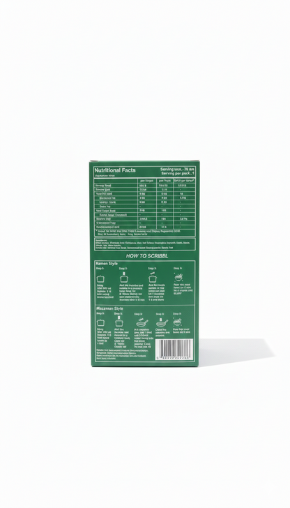 Noodles | Soul (Butter Miso Ramen)-Craft Meets Convenience-Slurp Spill - No Artificial Colors, Non GMO, Dairy Free – Scribbl - 70gm