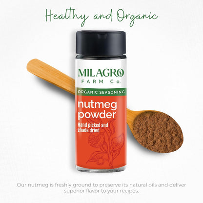 Seasoning | Nutmeg Powder - Healthy Meals – Organic Seasoning – Milagro Farm Co. – 60gm