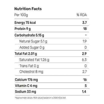 Yogurt | Greek - Natural (36g Protein) -  High In Protein, Lowest Added Sugar &amp; No Preservatives - Agapi - 400gm