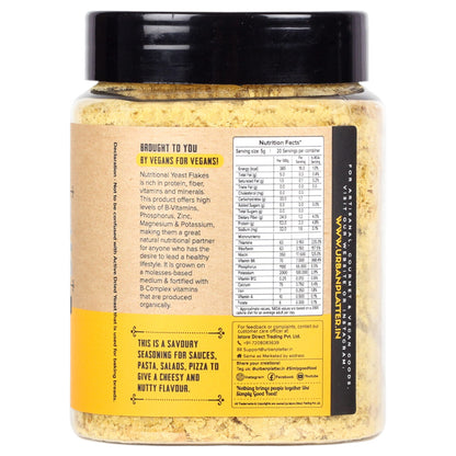 Nutritional Yeast Flakes – Nutty and Cheesy Tasting Nooch - Organic - United States - Vegan, Gluten Free &amp; Rich In Vitamin B12 – Urban Platter – 100gm