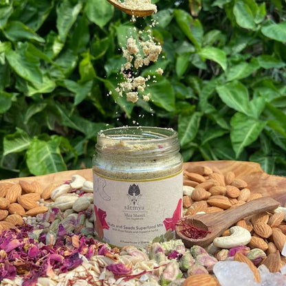 Nuts and Seeds Superfood Mix - Mildly Sweetened With Mishri - Satmya - 100gm