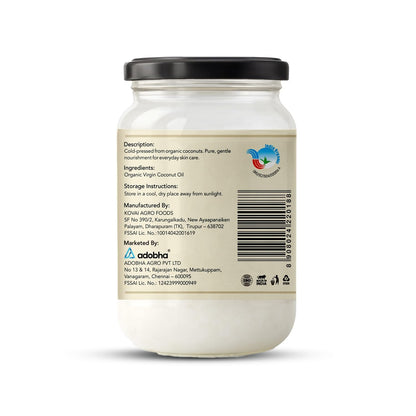 Oil| Organic Extra Virgin Coconut Oil - Cold Pressed - OKO Whole Food - 250ml
