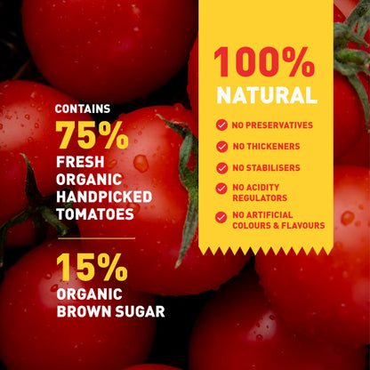 Sauce | Organic Hot &amp; Sweet Sauce - Certified Organic - 100% Natural - No Preservatives, Thickeners, Stabilisers &amp; No Artificial Colours And Flavours - Zama Organic - 330gm