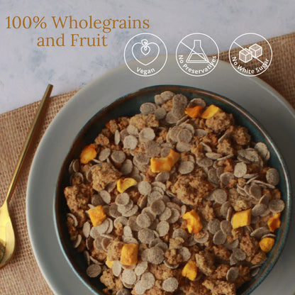 Oat Clusters &amp;amp; Multigrain Flakes With Mango - Wingreens Harvest - 350gm