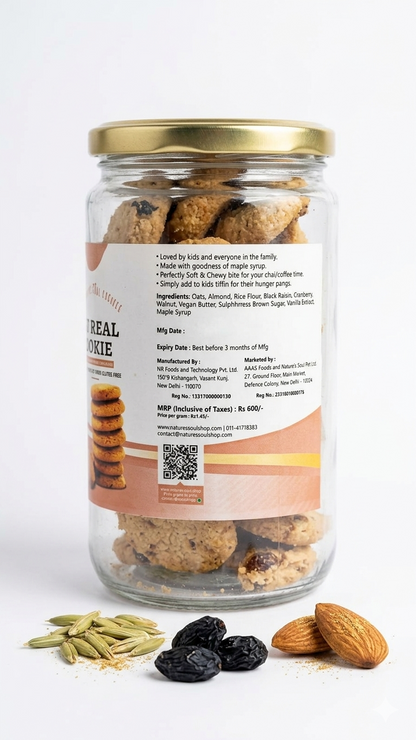 Cookies | Oatmeal Cookie - Gluten Free , Vegan-No Refined Sugar –Nature&