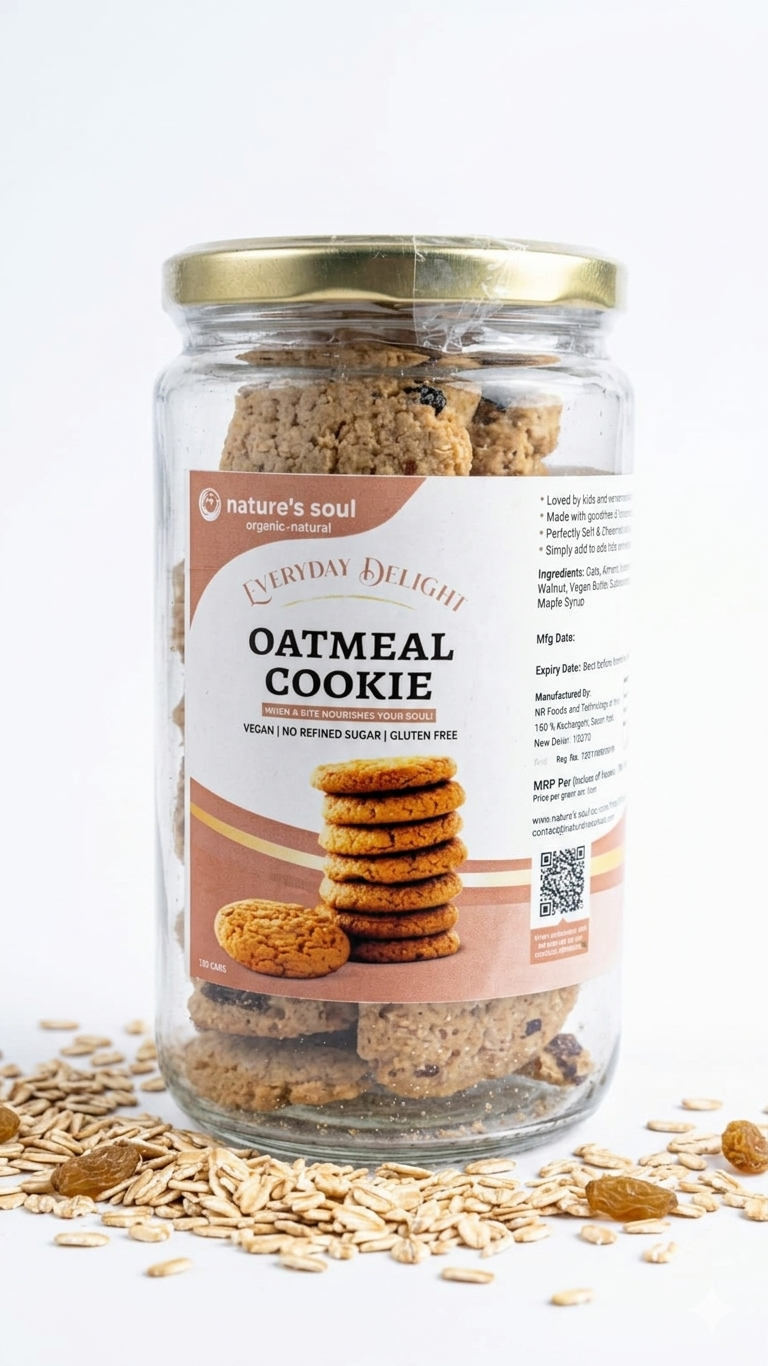 Cookies | Oatmeal Cookie - Gluten Free , Vegan-No Refined Sugar –Nature&