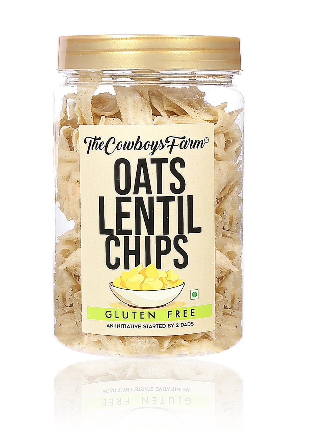 Chips | Oats Lentil Chips - Baked - Gluten Free, No Flavor Enhancer, No Artificial Colors & No Added Preservatives – Natural Ingredients – The Cow Boys Farm – 150gm