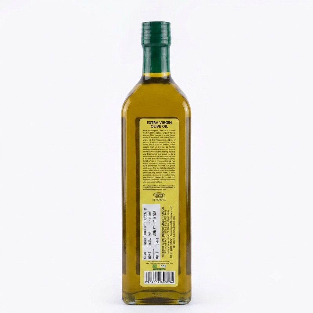 Oil | Olive Oil (Extra Virgin) - Glass Bottle - MRT Organics – 1000ml