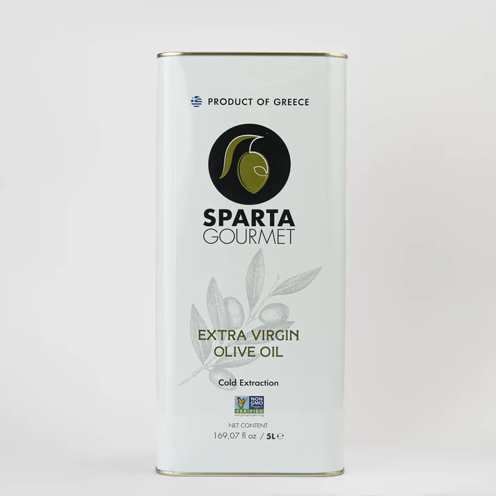 Olive Oil | Greek Olive Oil (Extra Virgin) – Cold Extraction – Cholesterol Free – Vegan, Gluten Free &amp; Sugar Free - Sparta Gourmet – 5000ml