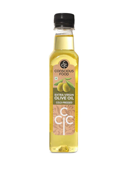 Olive Oil | Extra Virgin – Cold Pressed – Natural – Rich In Antioxidants &amp; Cholesterol Free – Conscious Food – 250ml